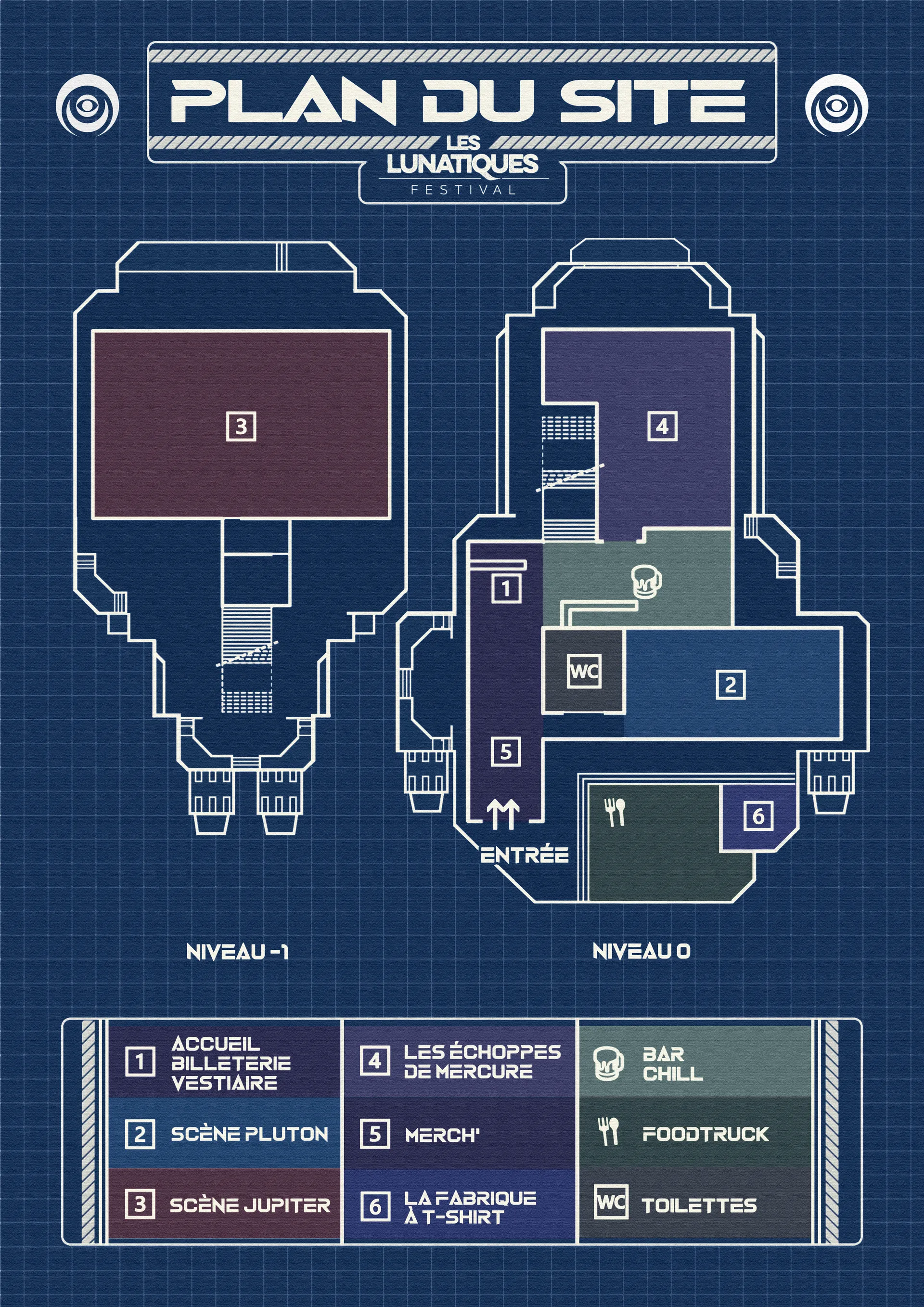 Festival Les Lunatiques - Plan du site